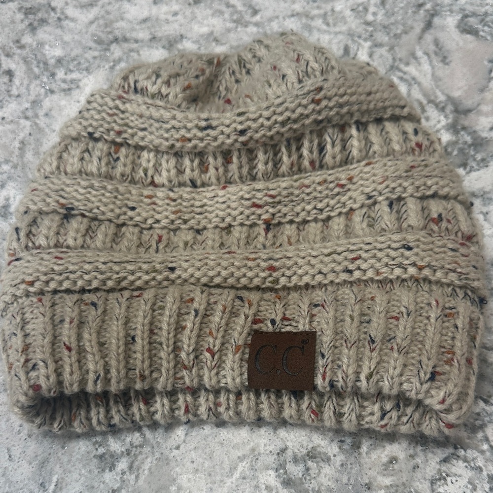 C.C Multicolor Speckled Knit Beanie